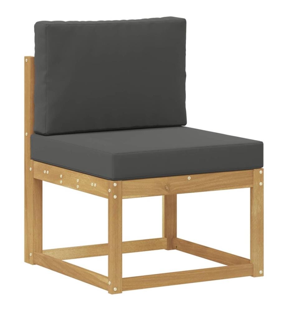 vidaXL Outdoor-Sofagarnitur 8 pcs Weiss und Anthrazit Polyester