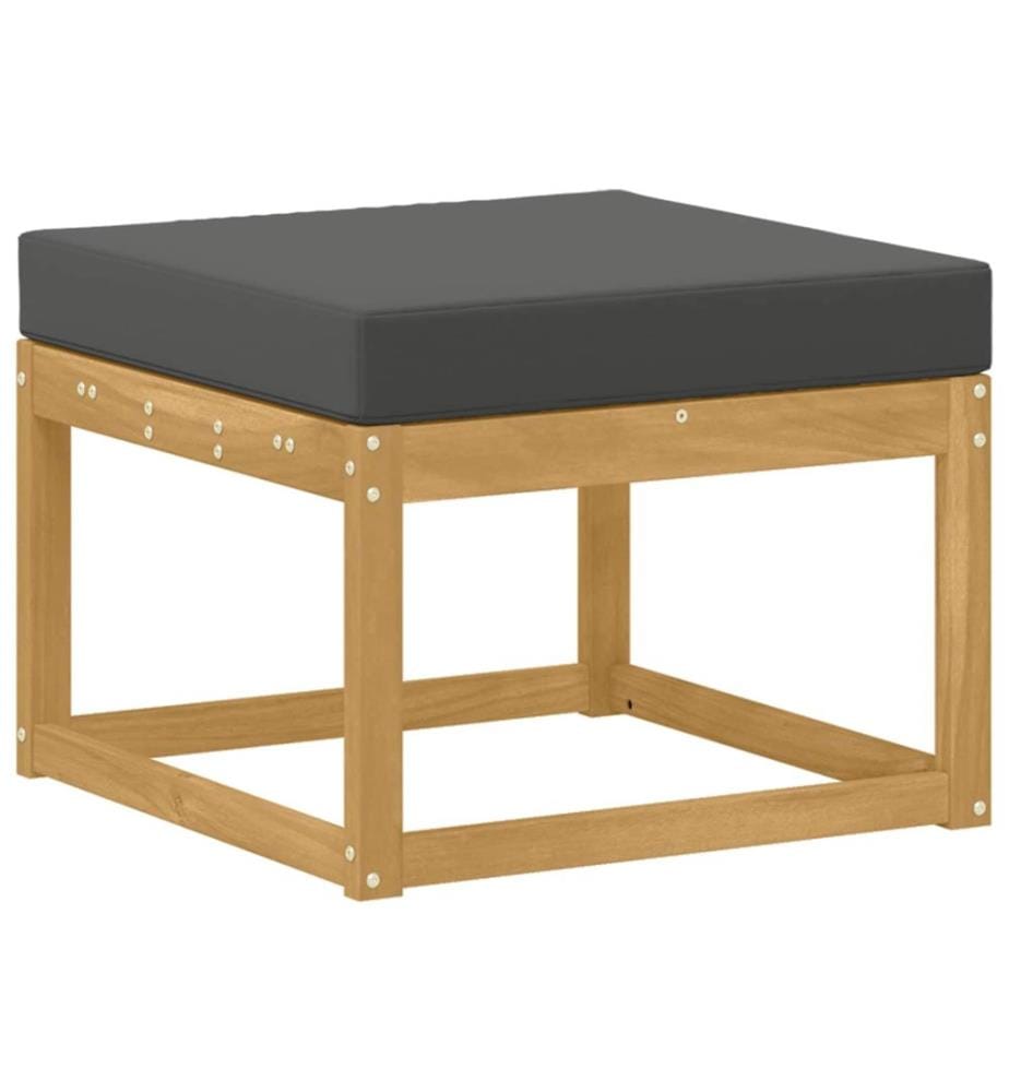 vidaXL Outdoor-Sofagarnitur 8 pcs Weiss und Anthrazit Polyester