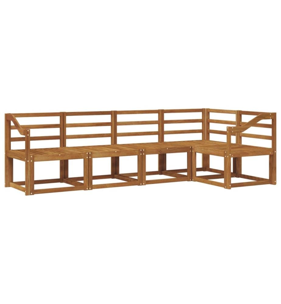 vidaXL Ensemble de canapés d'extérieur 5 pcs Naturel