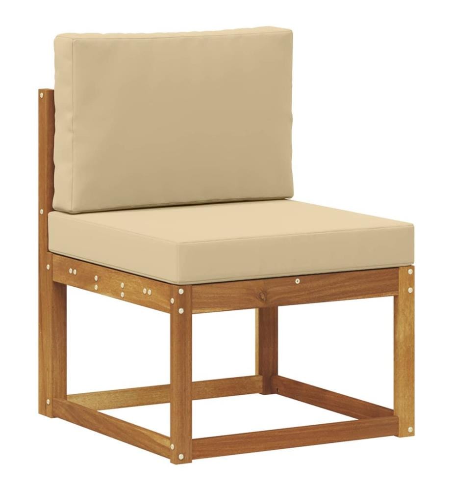 vidaXL Ensemble de canapés d'extérieur 6 pcs Naturel et Beige