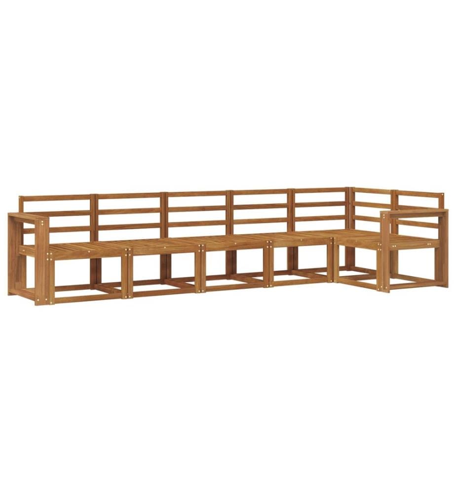 vidaXL Ensemble de canapés d'extérieur 6 pcs Naturel