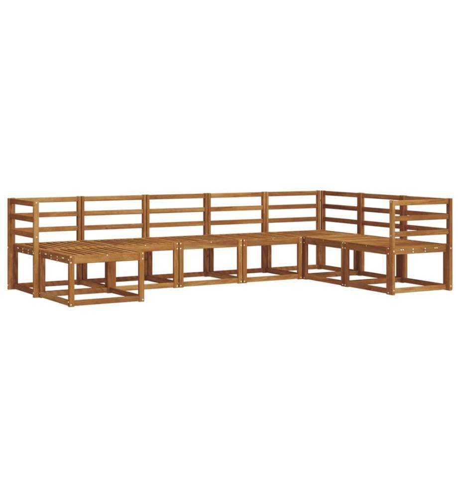 vidaXL Ensemble de canapés d'extérieur 8 pcs Naturel
