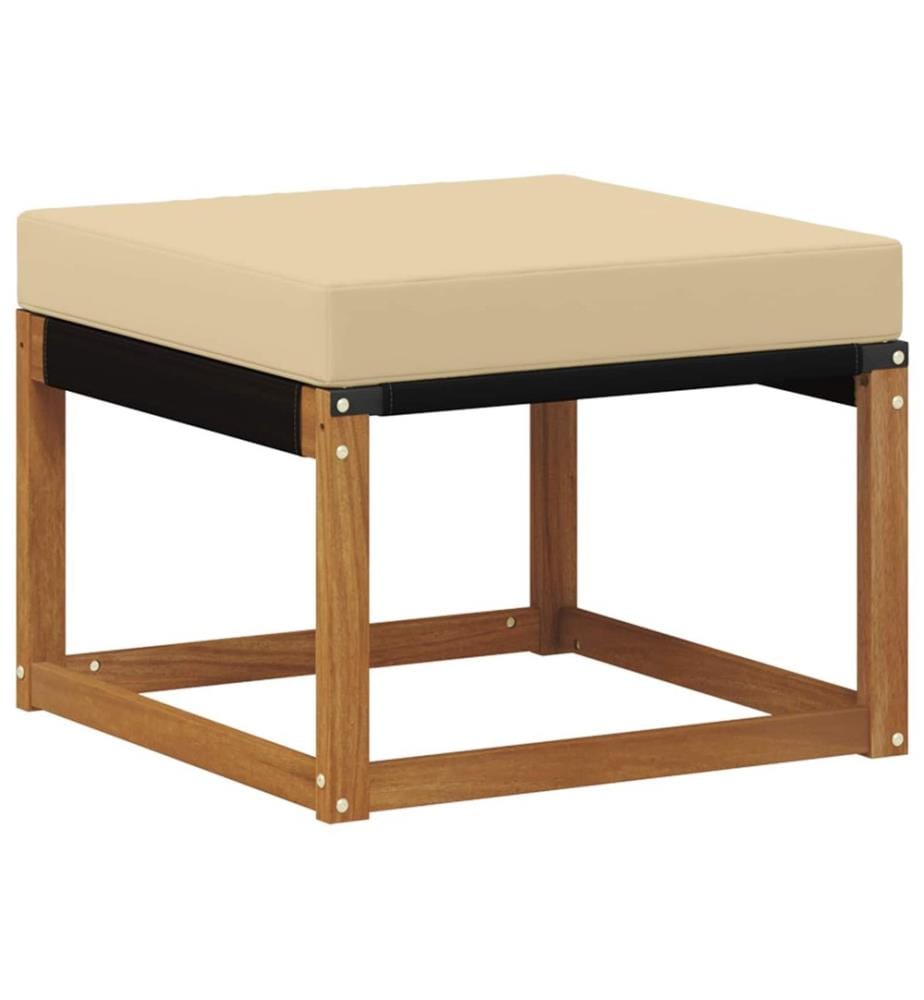 vidaXL Outdoor-Sofagarnitur mit Kissen 4 pcs Natur und Beige