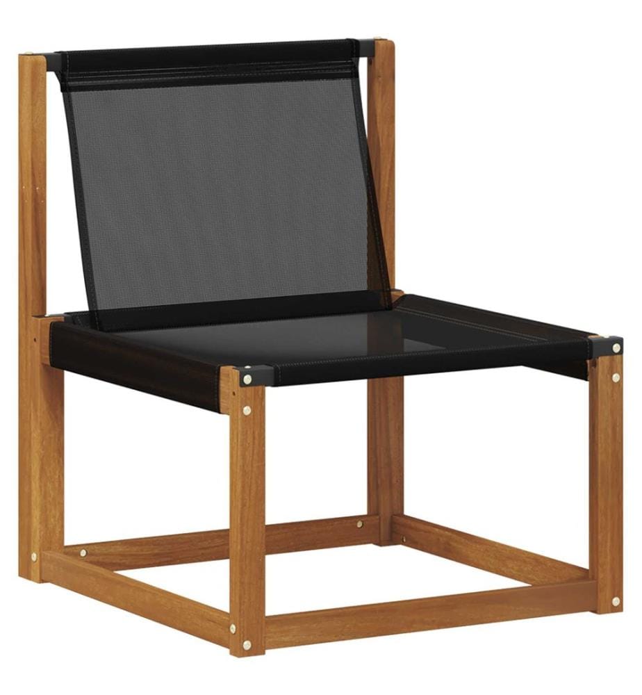 vidaXL Ensemble de canapés d'extérieur 7 pcs Naturel et Noir