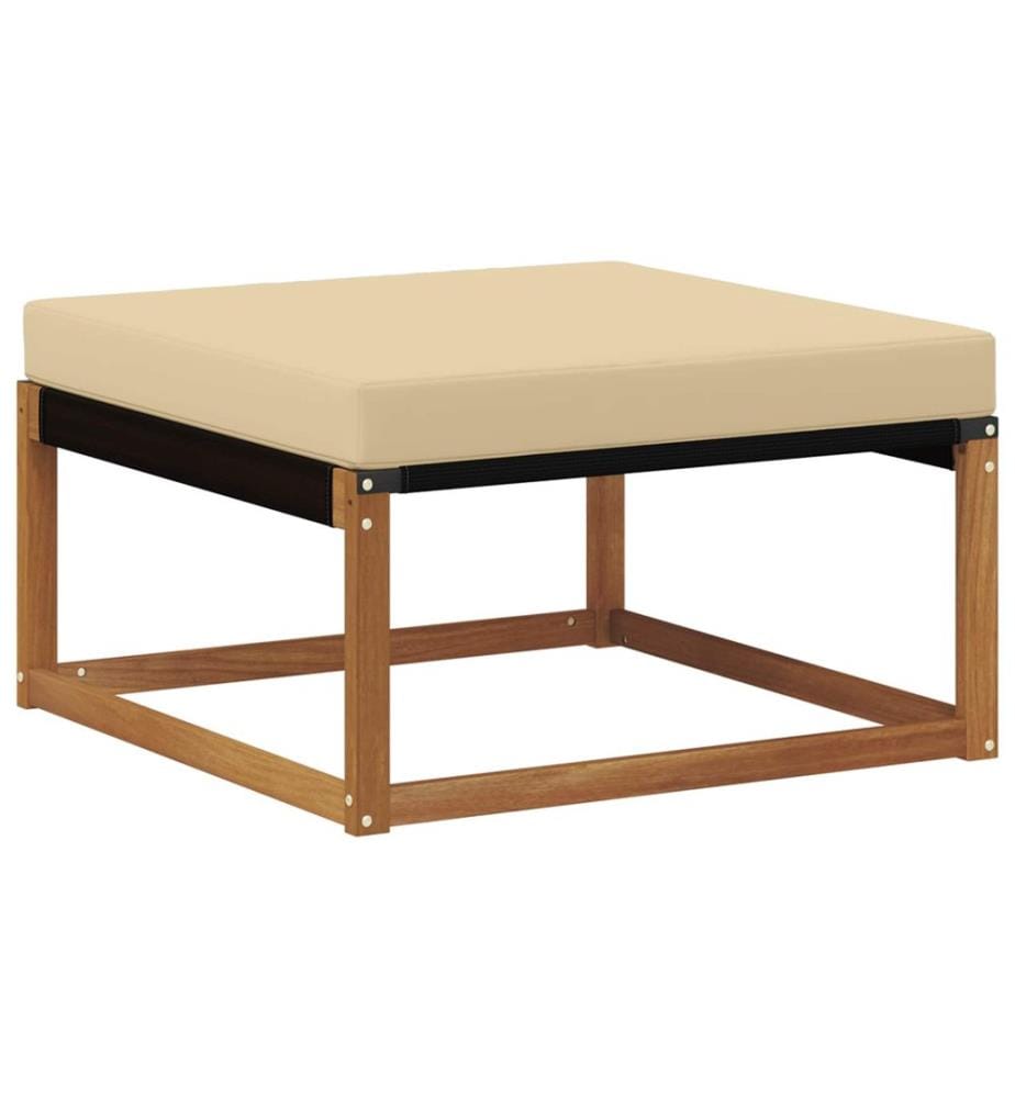 vidaXL Ensemble de canapés d'extérieur 4 pcs Naturel et Beige
