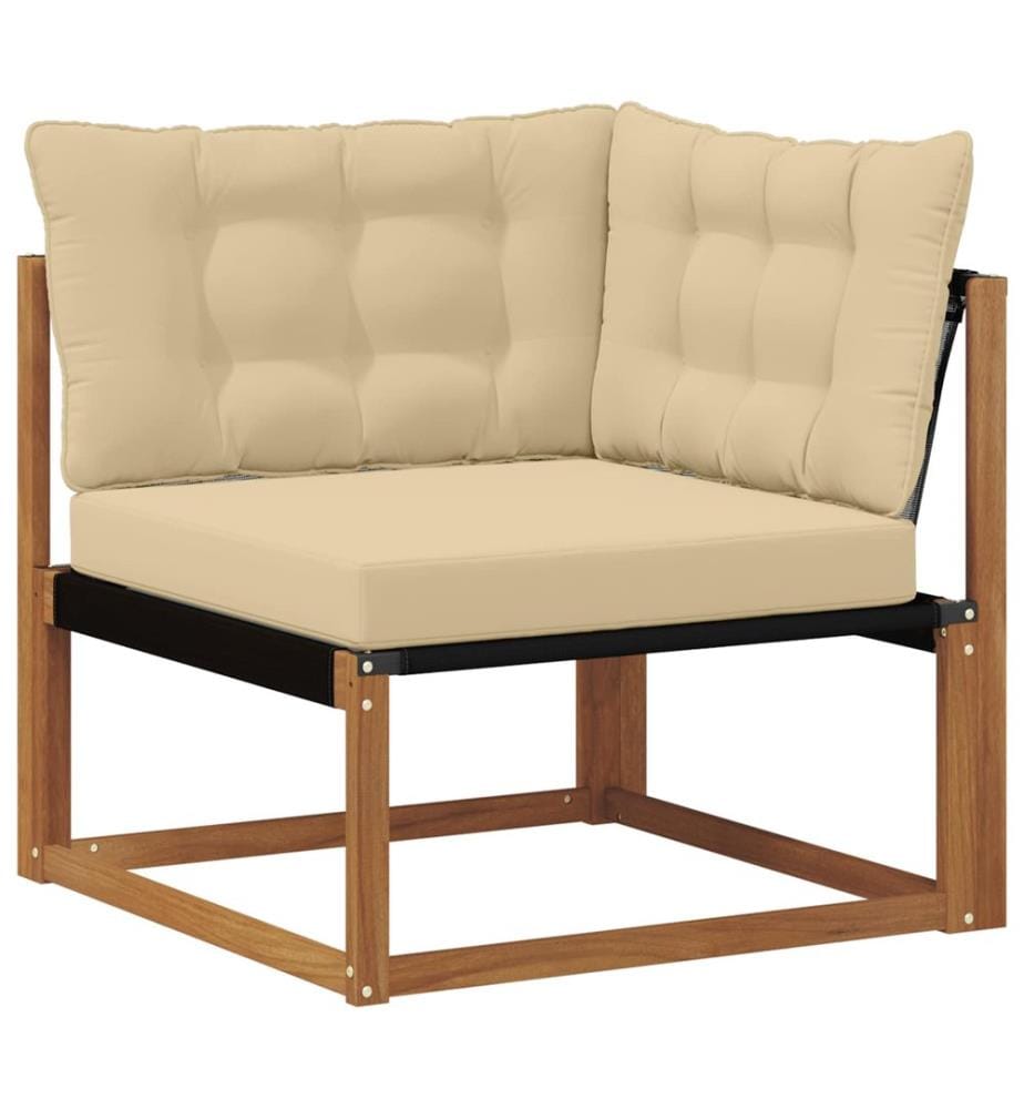 vidaXL Ensemble de canapés d'extérieur 7 pcs Naturel et Beige