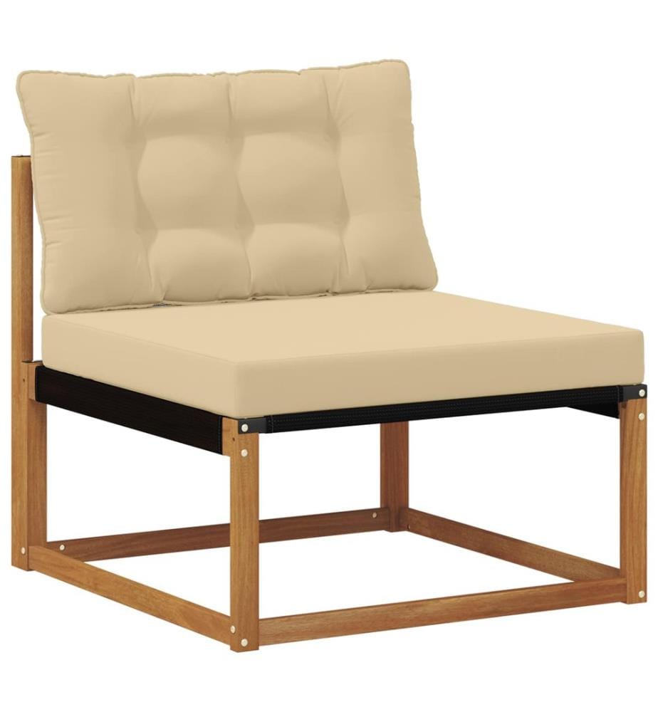 vidaXL Ensemble de canapés d'extérieur 6 pcs Naturel et Beige