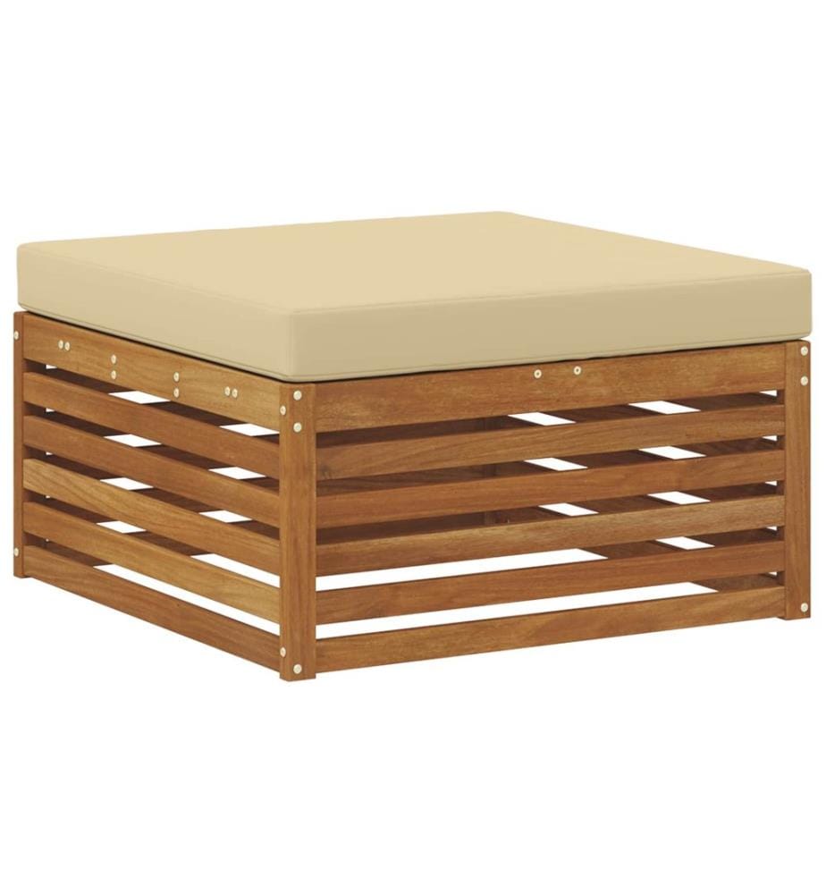 vidaXL Ensemble de canapés d'extérieur 6 pcs Naturel et Beige