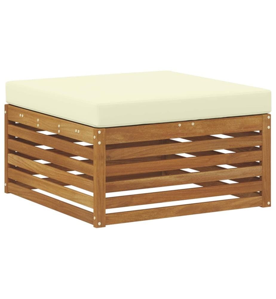 vidaXL Ensemble de canapés d'extérieur 8 pcs Naturel et Crème