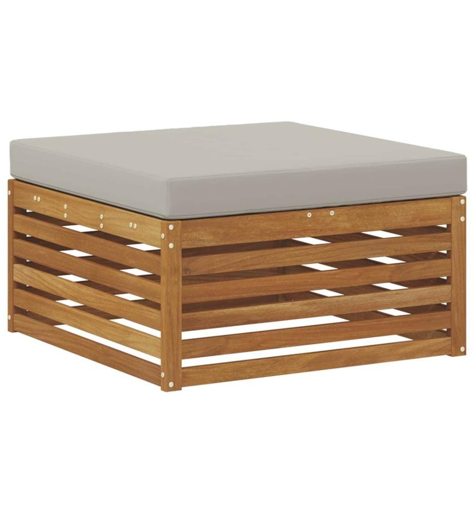 vidaXL Ensemble de canapés d'extérieur 8 pcs Gris Naturel et Clair