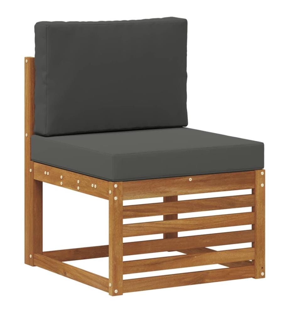 vidaXL Ensemble de canapés d'extérieur 5 pcs Naturel et Anthracite