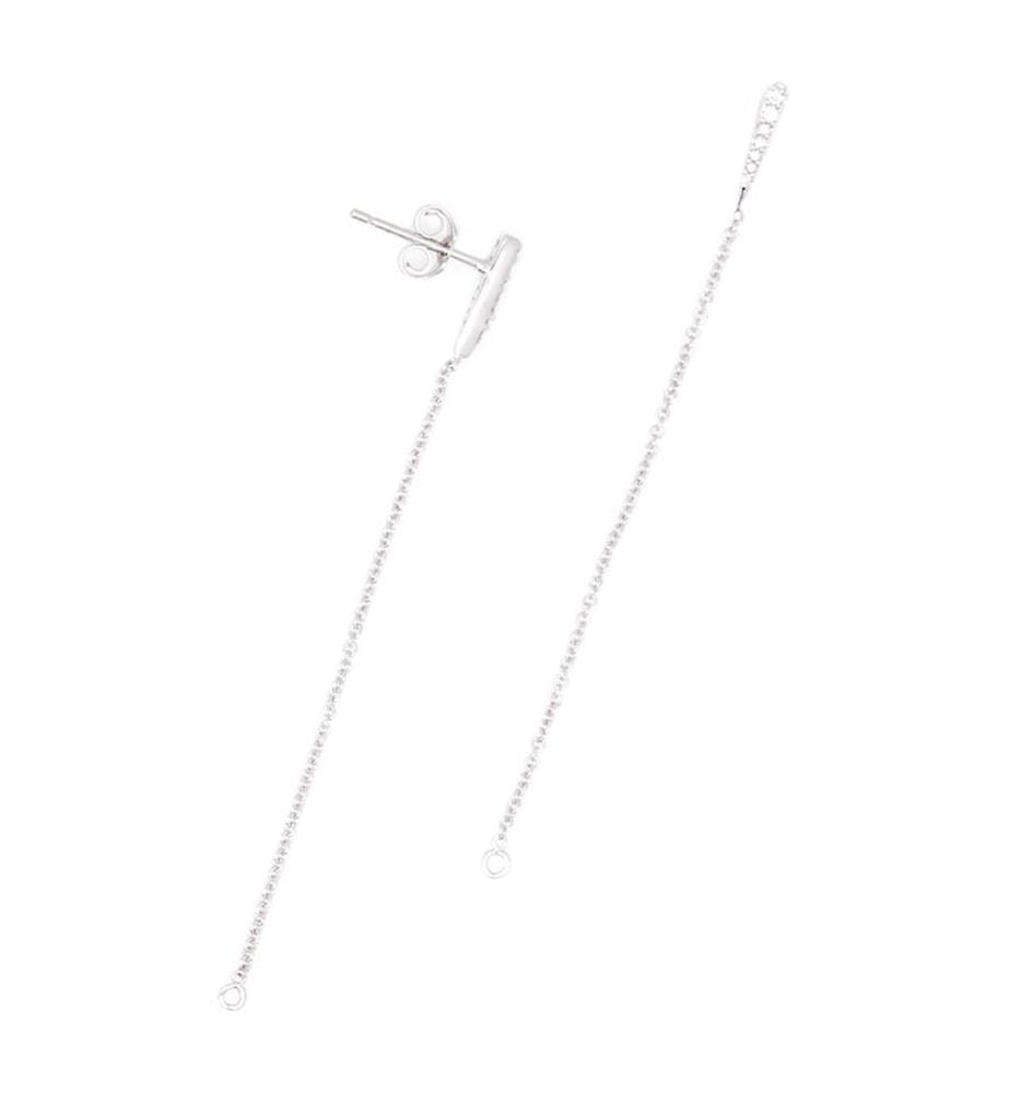 Boucles d'Oreilles - Miria - Or Blanc