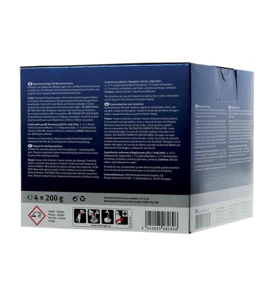 SIEMENS - Nettoyant pour machines Lave-linge 4 x 200 g