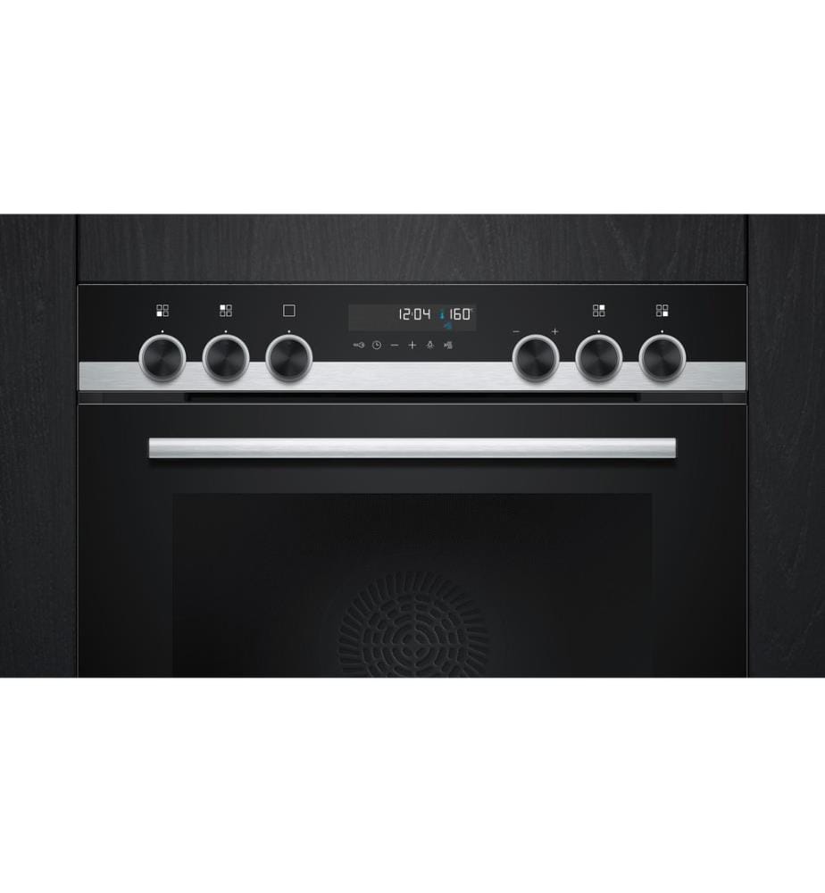 SIEMENS - Einbaubackofen iQ500 HE578GBS4 Schwarz/Edelstahl A+