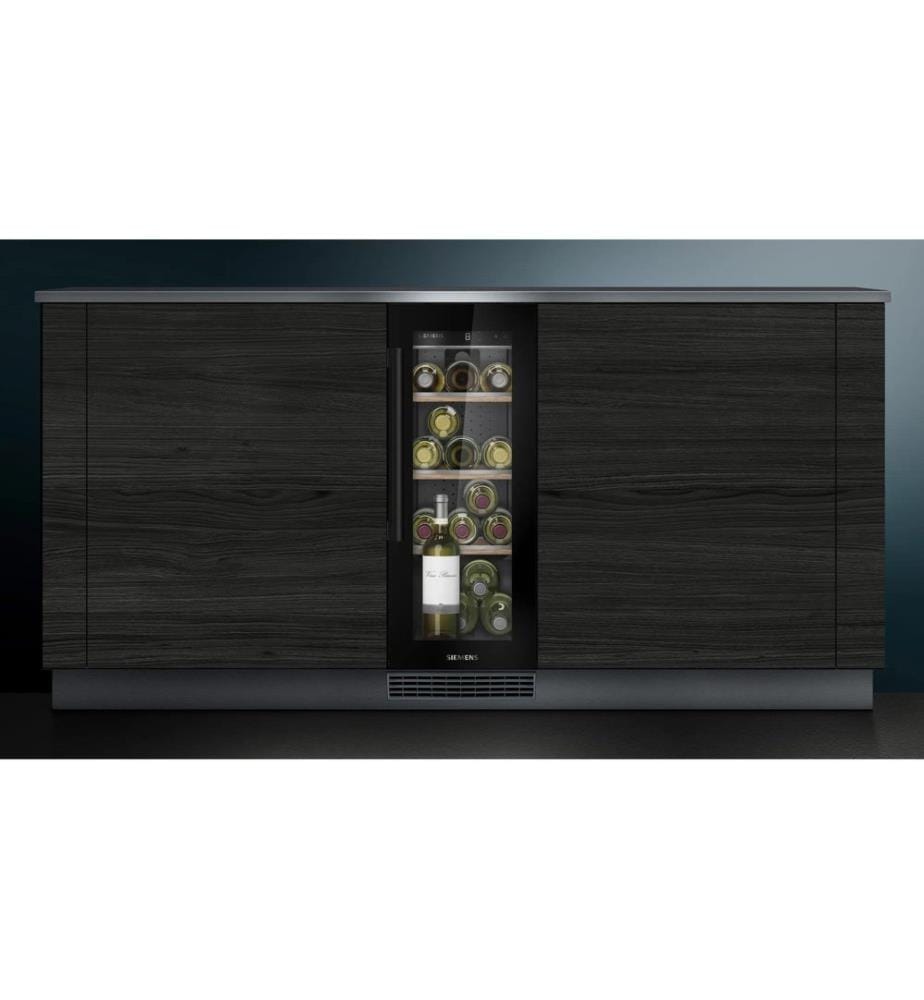 SIEMENS - Cave à vin réfrigérée iQ500 KU20WVHF0 Noir, Changeable, Droite