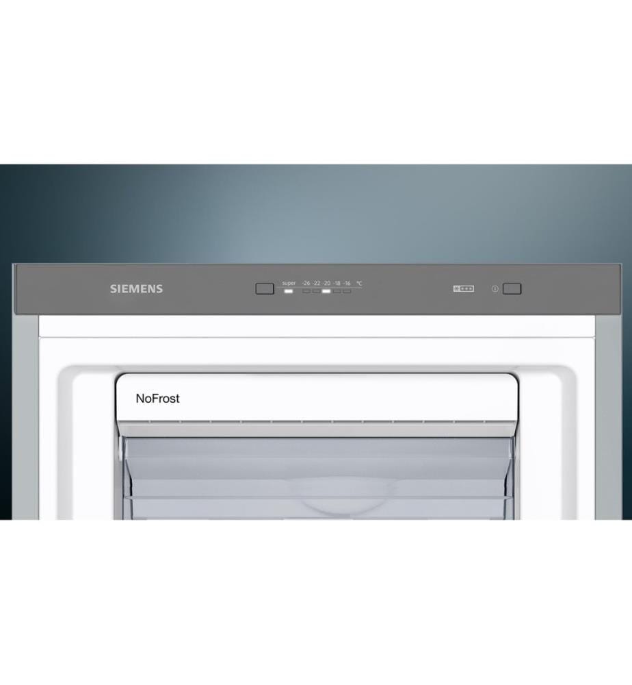 SIEMENS - Gefrierschrank GS36NVIEP Wechselbar/Rechts, Silber