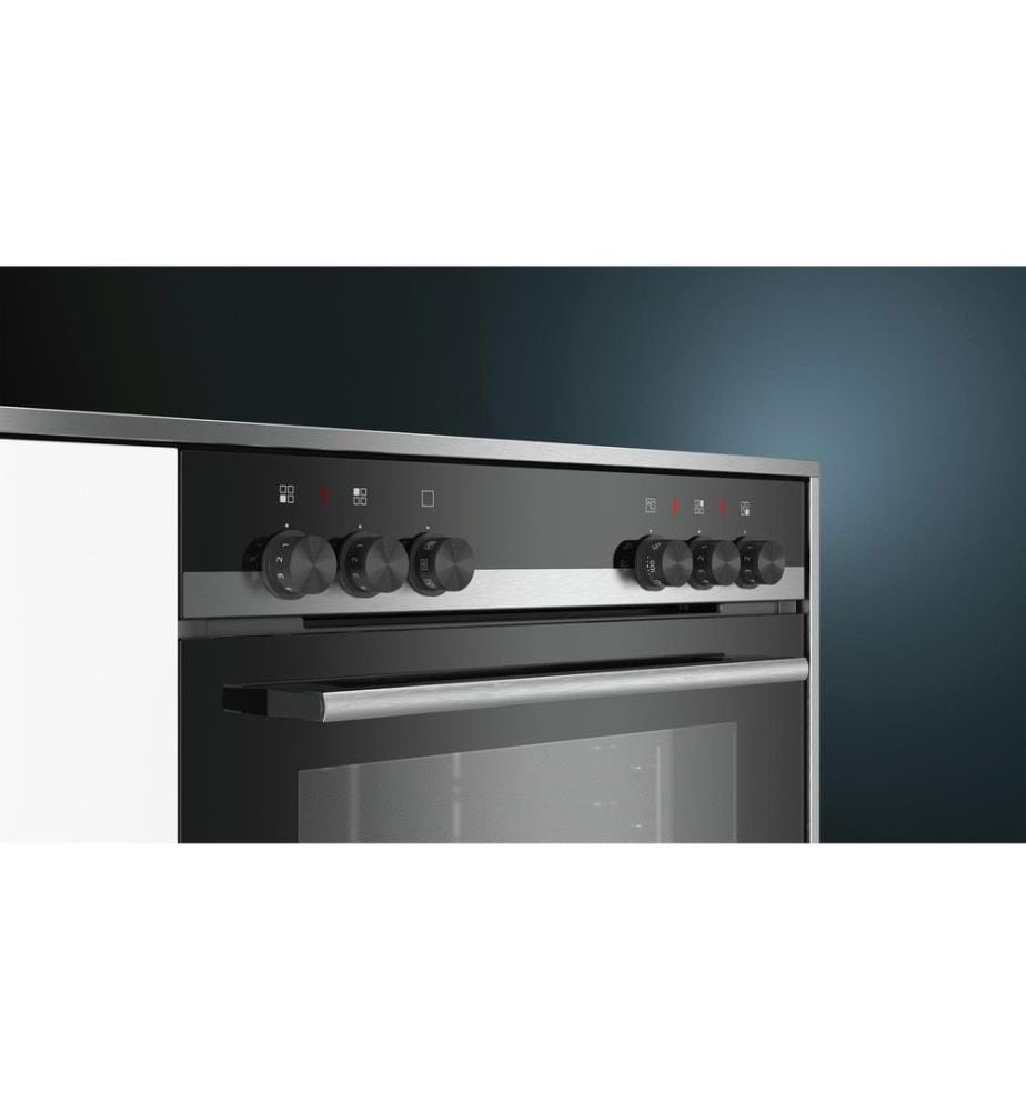SIEMENS - Einbauherd HE510ABR0C EU 60, Schwarz/Silber