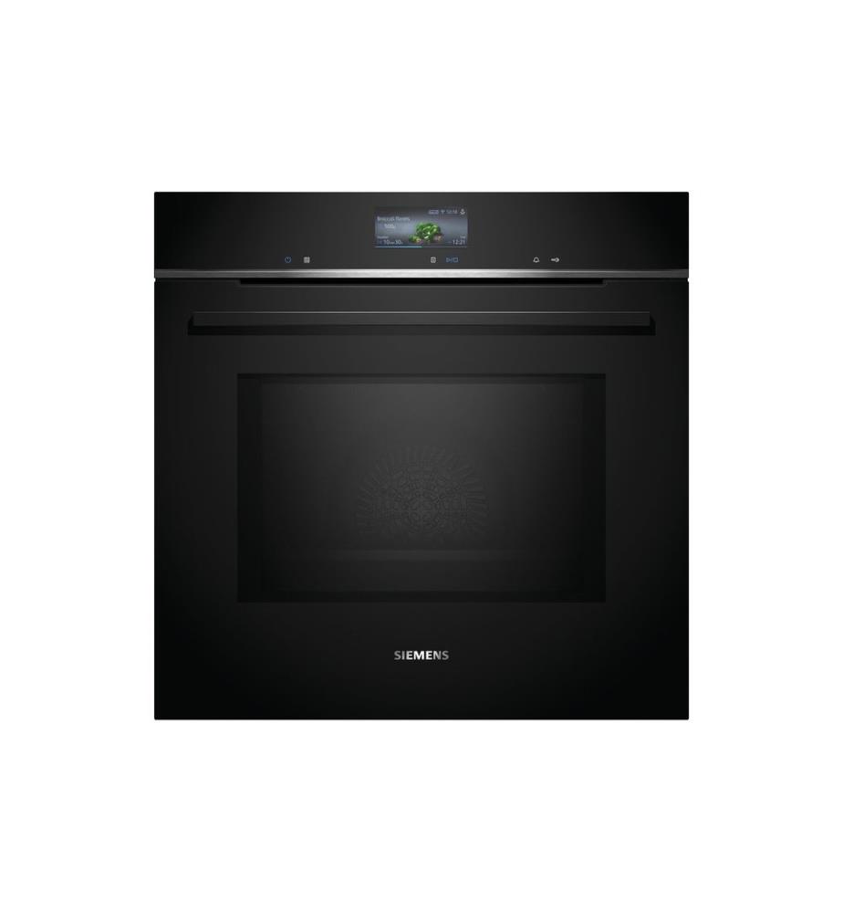 SIEMENS - Einbaubackofen mit Mikrowelle iQ700 HM736G1B1C Schwarz