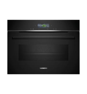 SIEMENS - Einbaubackofen mit Mikrowelle iQ700 CM724G1B1 Schwarz