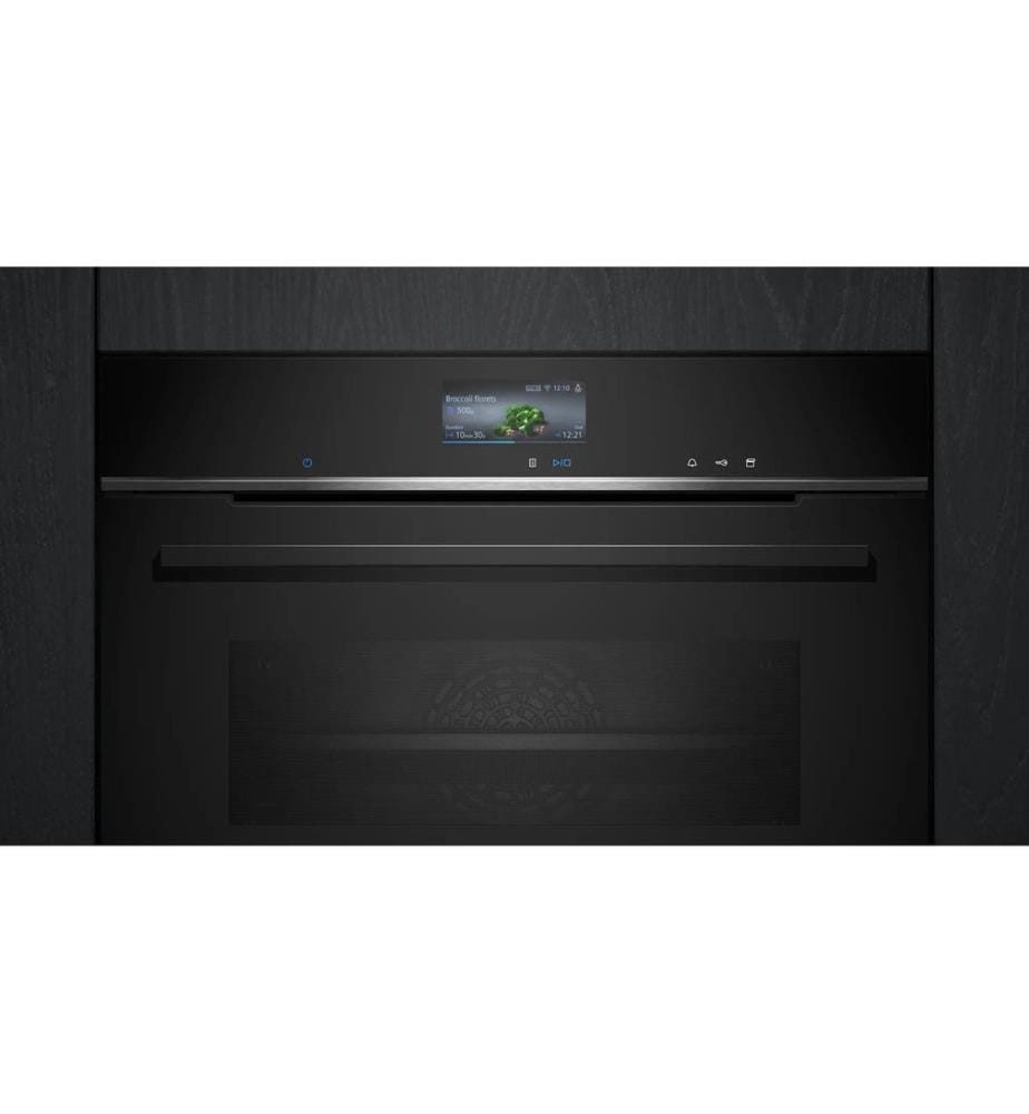 SIEMENS - Einbaudampfbackofen CS756G1B1 Schwarz A+