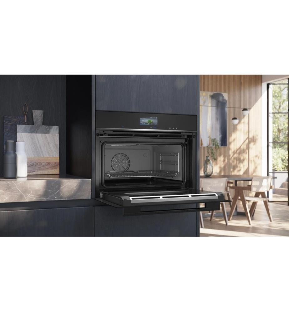 SIEMENS - Einbaudampfbackofen CS756G1B1 Schwarz A+
