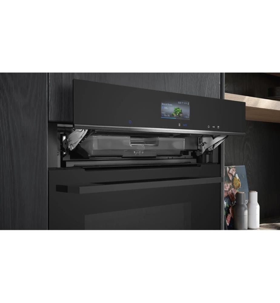 SIEMENS - Einbaudampfbackofen CS756G1B1 Schwarz A+