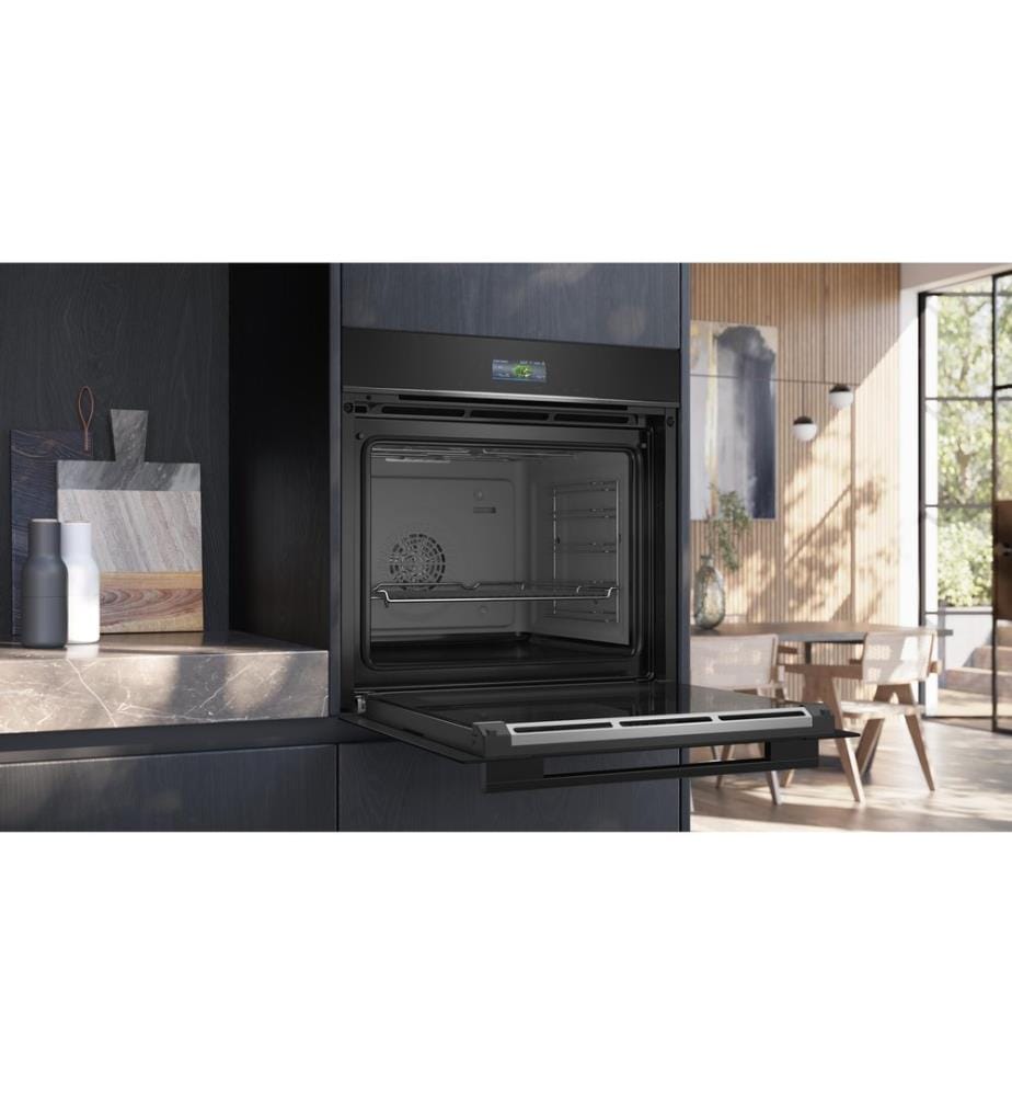 SIEMENS - Einbaubackofen HB754G1B1C Schwarz A+