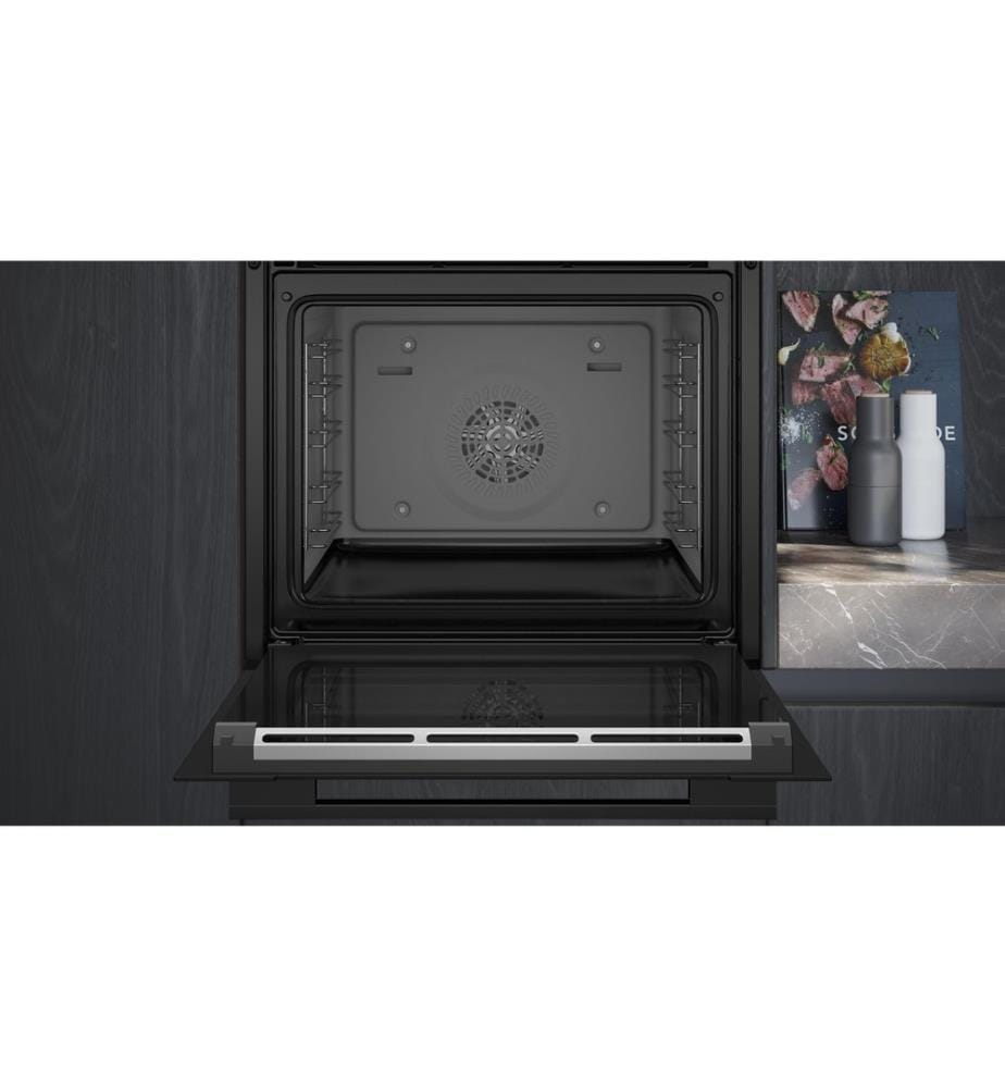 SIEMENS - Einbaubackofen HB754G1B1C Schwarz A+
