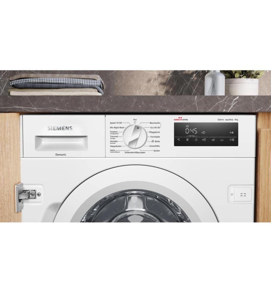 SIEMENS - Einbau Waschmaschine WI14W542CH Links