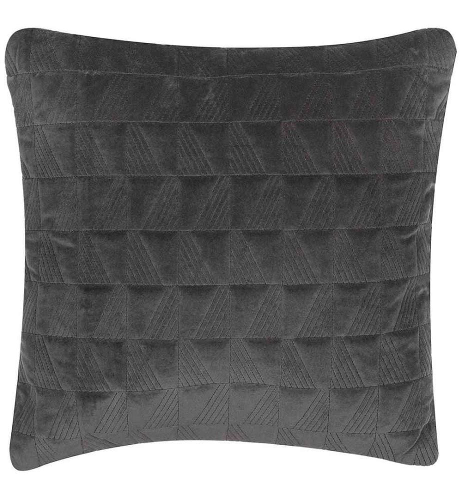 Dekokissen Grau Baumwolle 45 x 45 cm Wohnzimmer Salon Schlafzimmer
