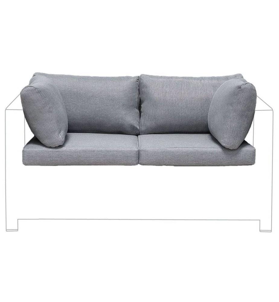 Set de Housses Grises Faciles d'Entretien et Pratiques pour Ensemble de Jardin avec 11 Pièces
