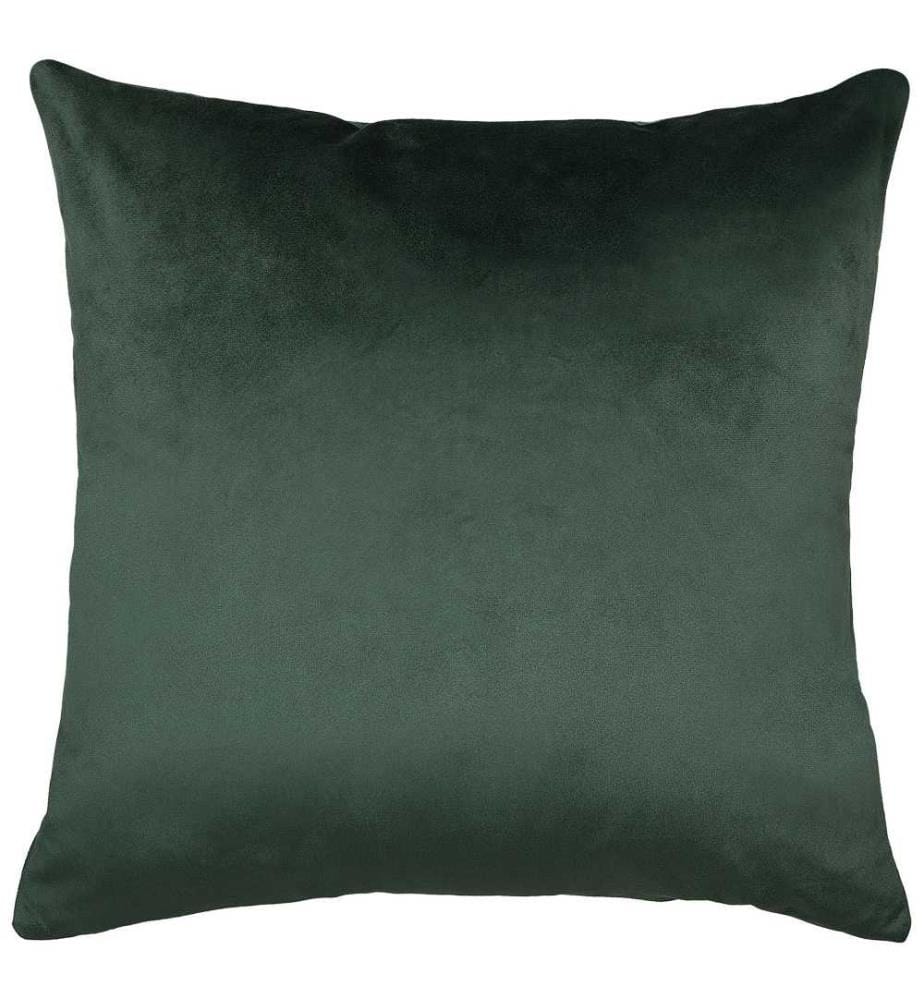 Dekokissen 2er Set Grün/Gold Samtstoff Tiermotiv 45 x 45 cm Wohnzimmer Salon Schlafzimmer Modern