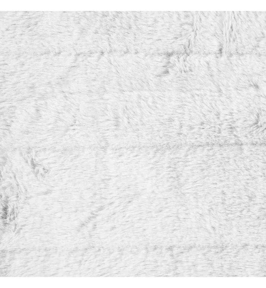 Kuscheldecke Weiss Polyester 150 x 200 cm Plüsch Decke Felloptik Schlafzimmer Wohnzimmer
