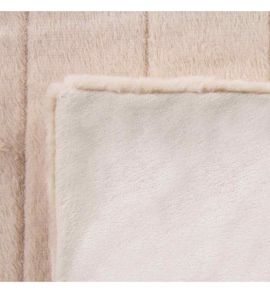 Kuscheldecke Rosa Polyester 180 x 220 cm Plüsch Decke Zweiseitig Schlafzimmer Wohnzimmer