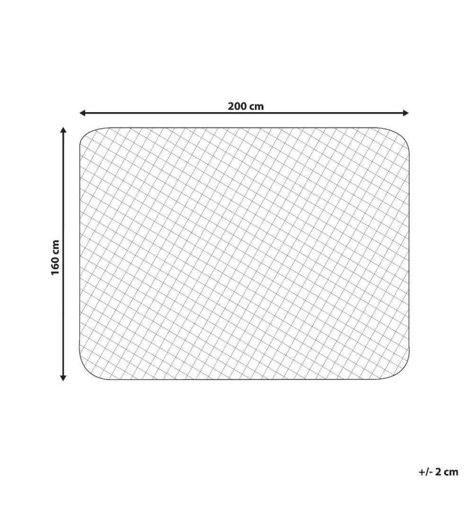 Protège-matelas Ajusté en Coton Japara Blanc 160 x 200 cm Matelassé Bordures Housse Protection