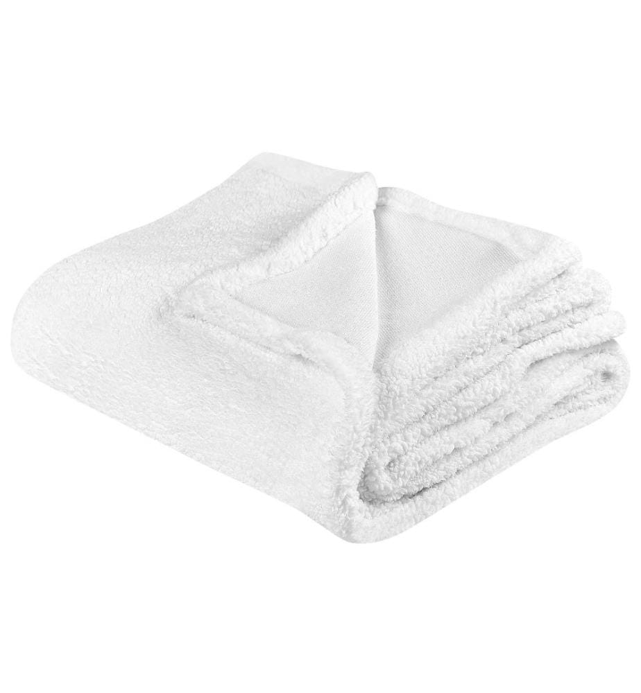 Kuscheldecke Weiss Polyester 125 x 150 cm Modern Schlafzimmer Wohnzimmer Accessoire Deko Überwurf Wohndecke