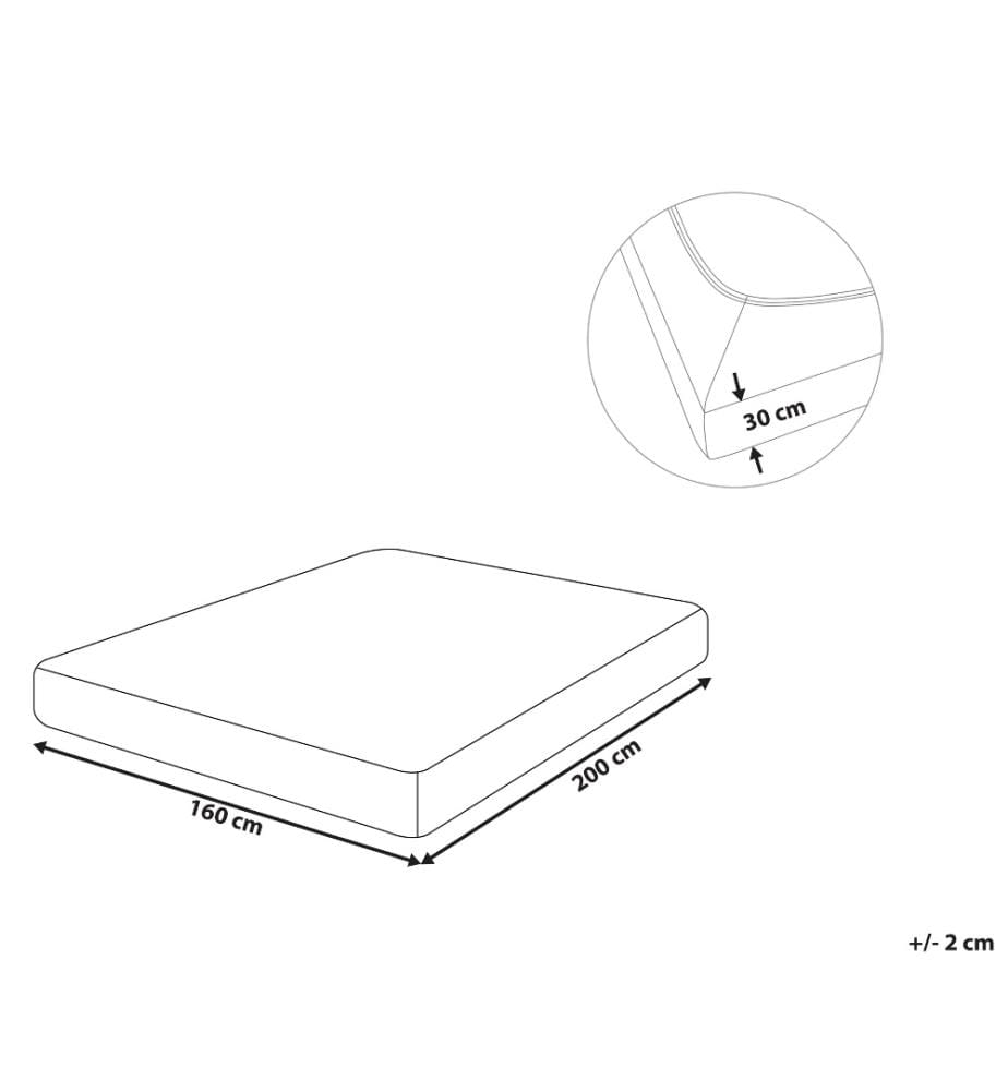 Drap-Housse en Coton Vert 160 x 200 cm Bordure Élastique Style Classique pour Chambre à Coucher Tendance Moderne