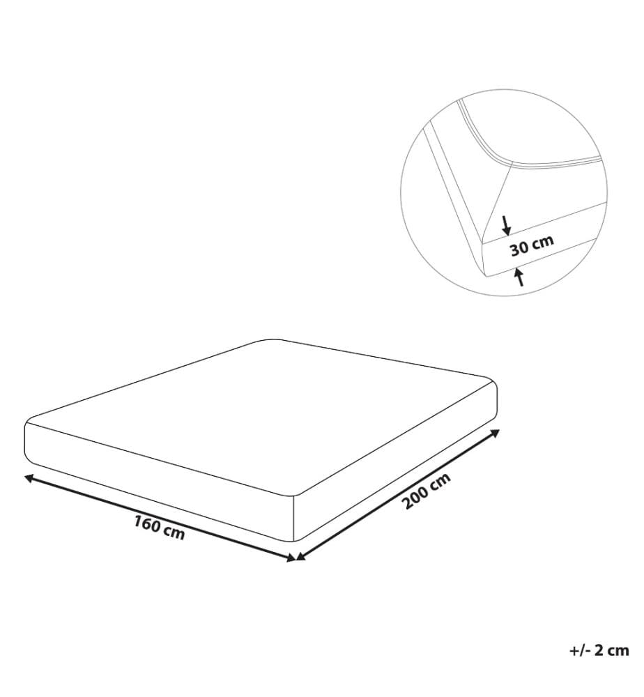 Drap-Housse en Coton Beige Sable 160 x 200 cm Bordure Élastique Style Classique pour Chambre à Coucher Tendance Moderne