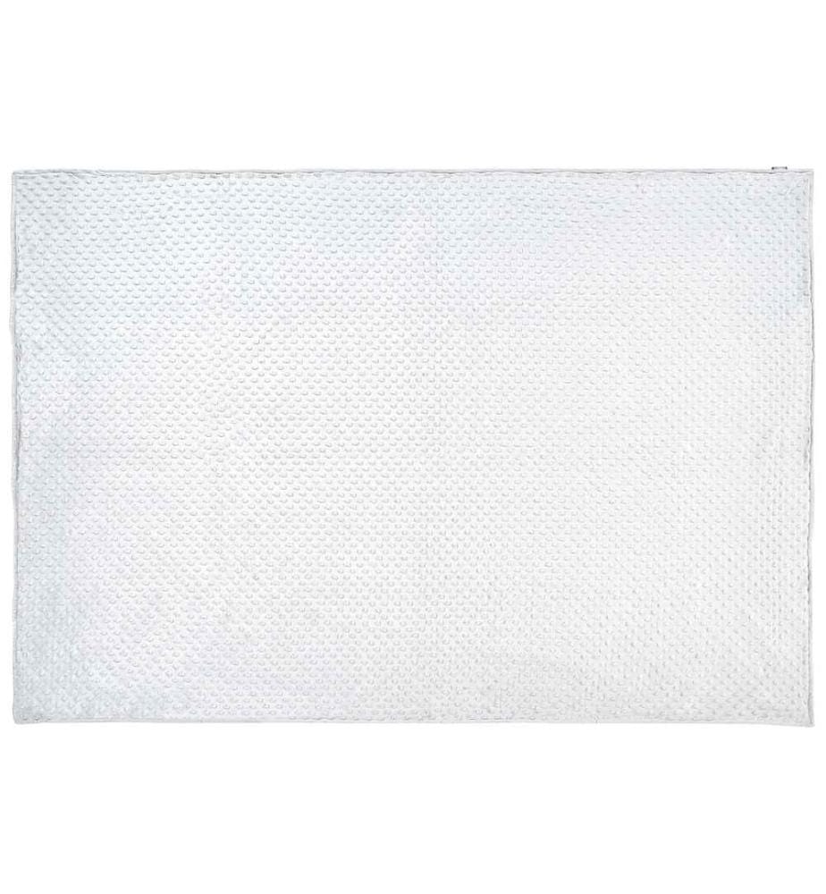 Housse de couette pour couverture lestée Blanc Tissu polyester 120 x 180 cm Motif à pois Design moderne Textile de chambre à coucher