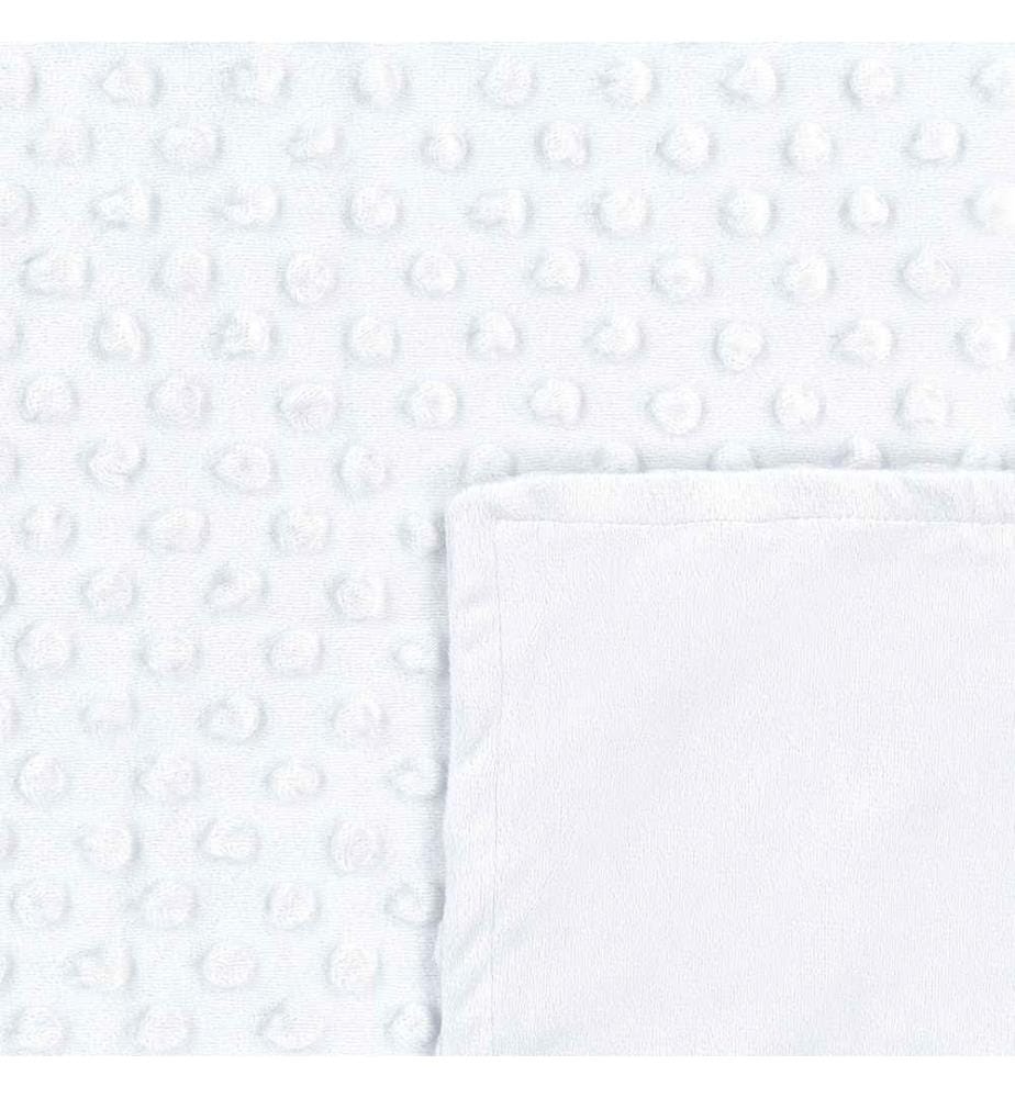 Housse de couette pour couverture lestée Blanc Tissu polyester 120 x 180 cm Motif à pois Design moderne Textile de chambre à coucher