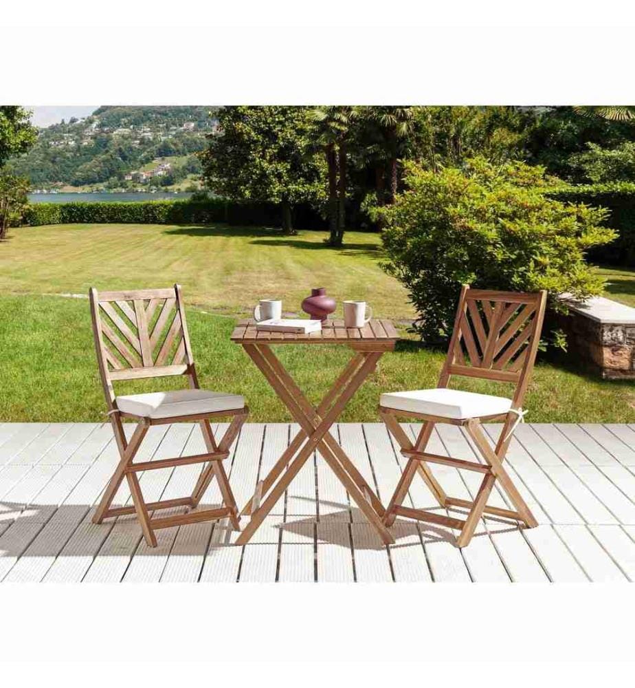 Coussins Décoratifs Jaune et Blanc en Polyester 37 x 34 cm pour Jardin Housse Amovible à Rayures et Attaches Résistants aux UV Lot de 2