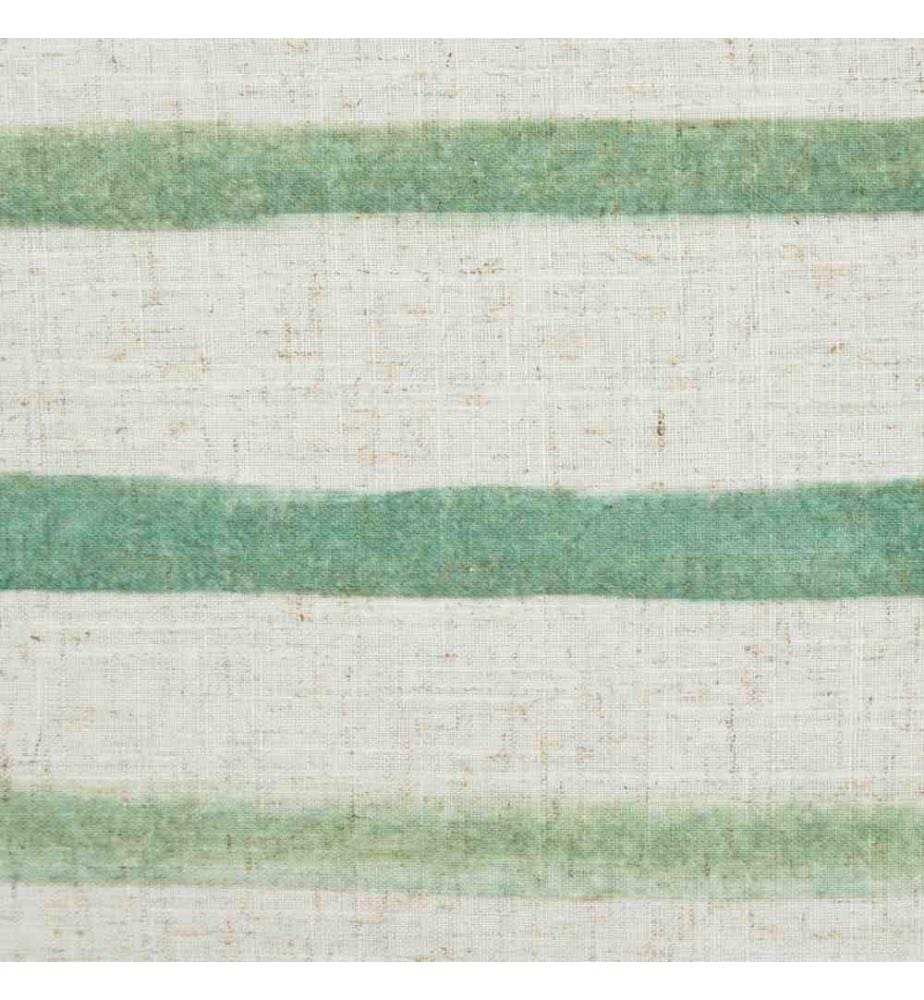Dekokissen grün und beige gestreift 50 x 30 cm Modernes Boho Dekor Zubehör