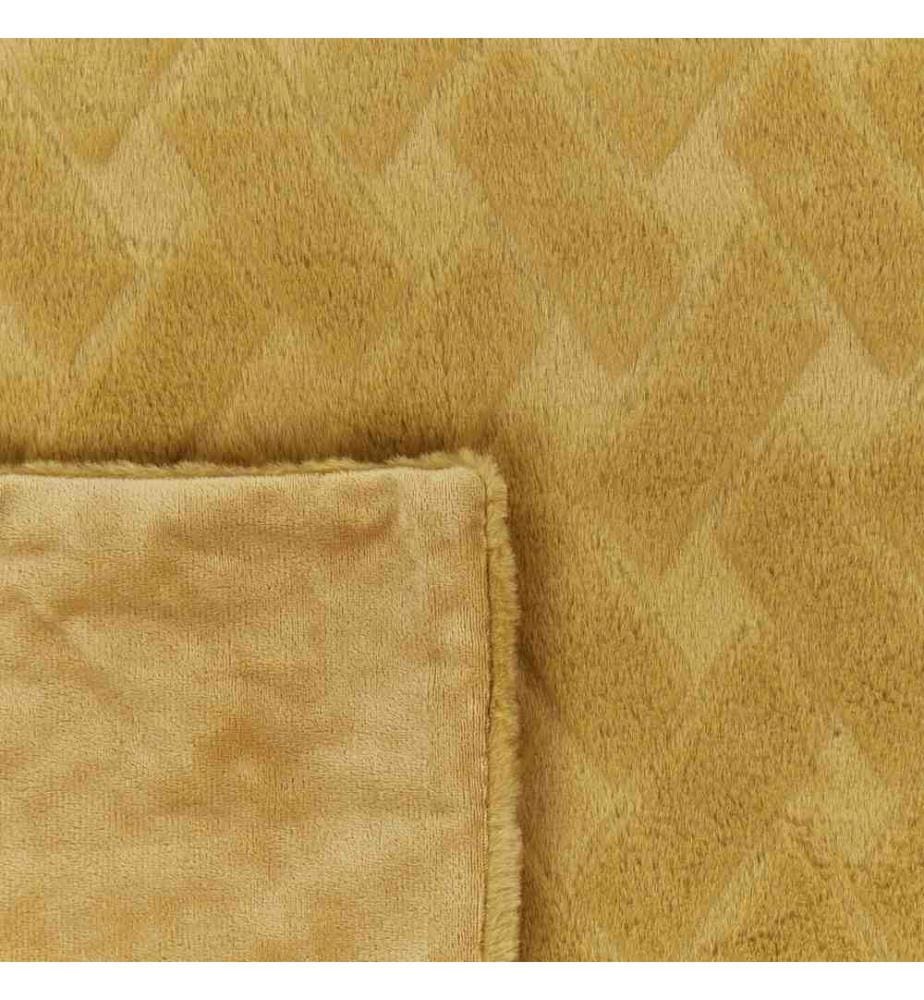 Couvre-lit en polyester imprimé linge de lit décoratif design classique jaune chambre 200 x 220 cm