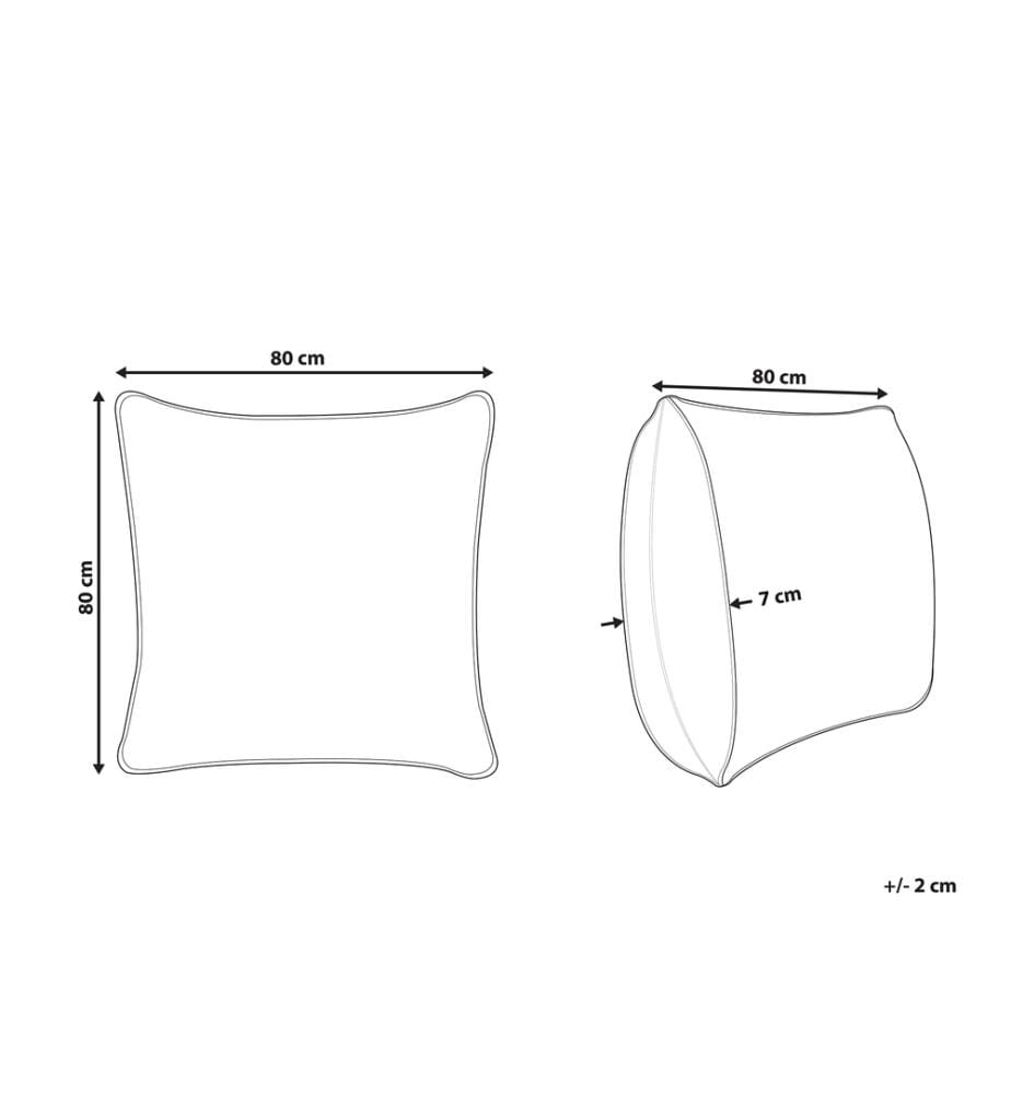 Oreiller Confortable en Microfibre Blanc 80 x 80 cm au Rembourrage Idéal pour Allergiques