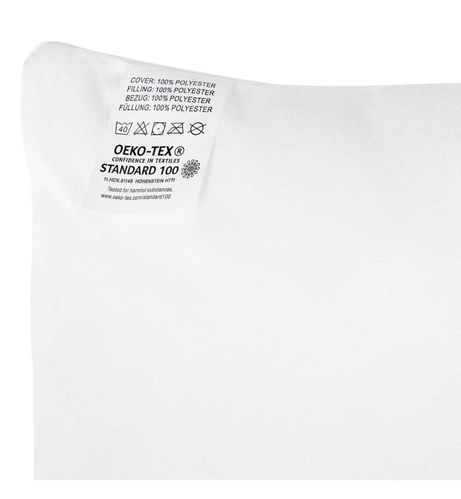 Oreiller Confortable en Microfibre Blanc 80 x 80 cm au Rembourrage Idéal pour Allergiques