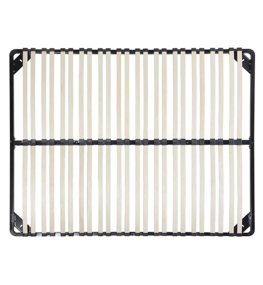 Sommier à Lattes pour Lit Double 160 x 200 cm Sans Pieds avec 48 Lattes pour une Grande Stabilité de votre Matelas