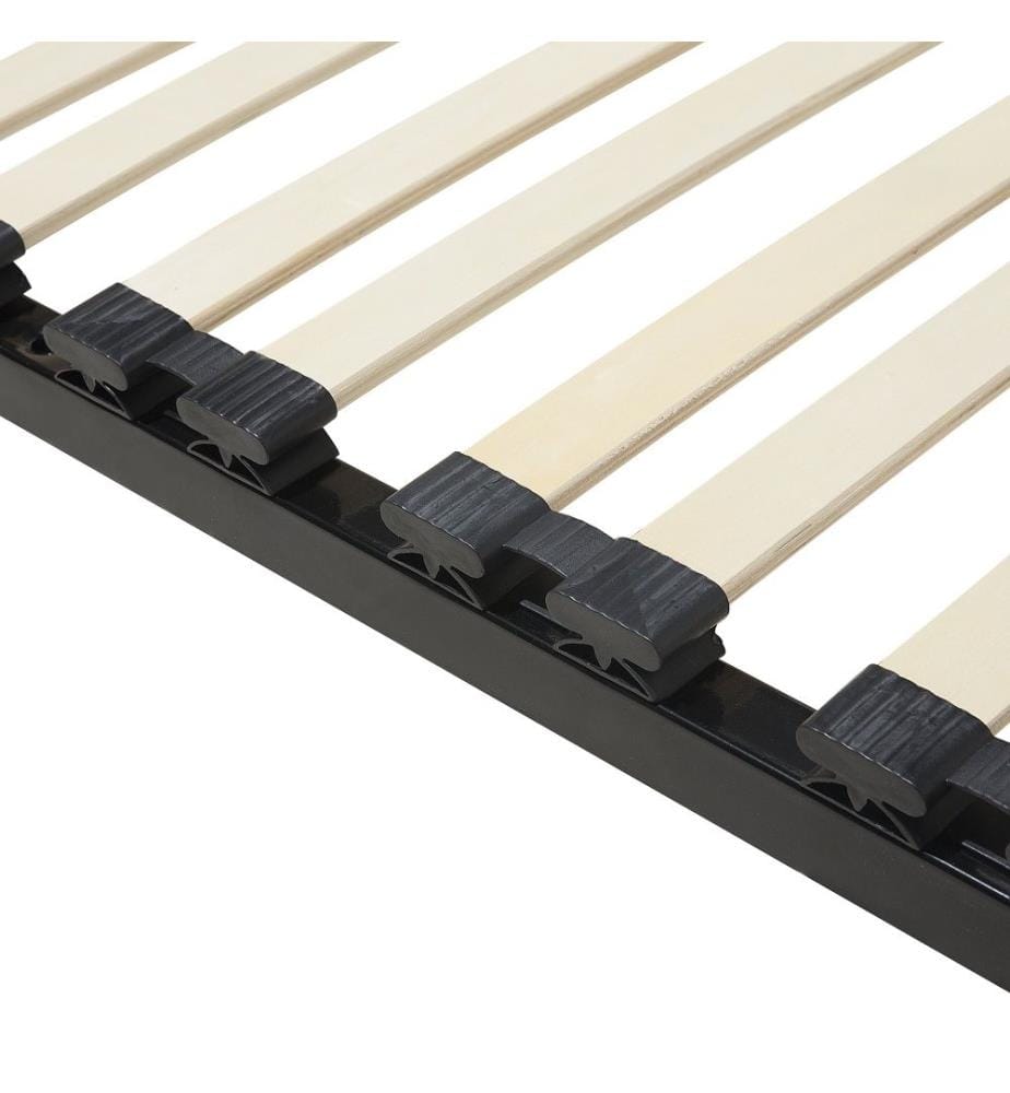 Sommier à Lattes pour Lit Double 160 x 200 cm Sans Pieds avec 48 Lattes pour une Grande Stabilité de votre Matelas
