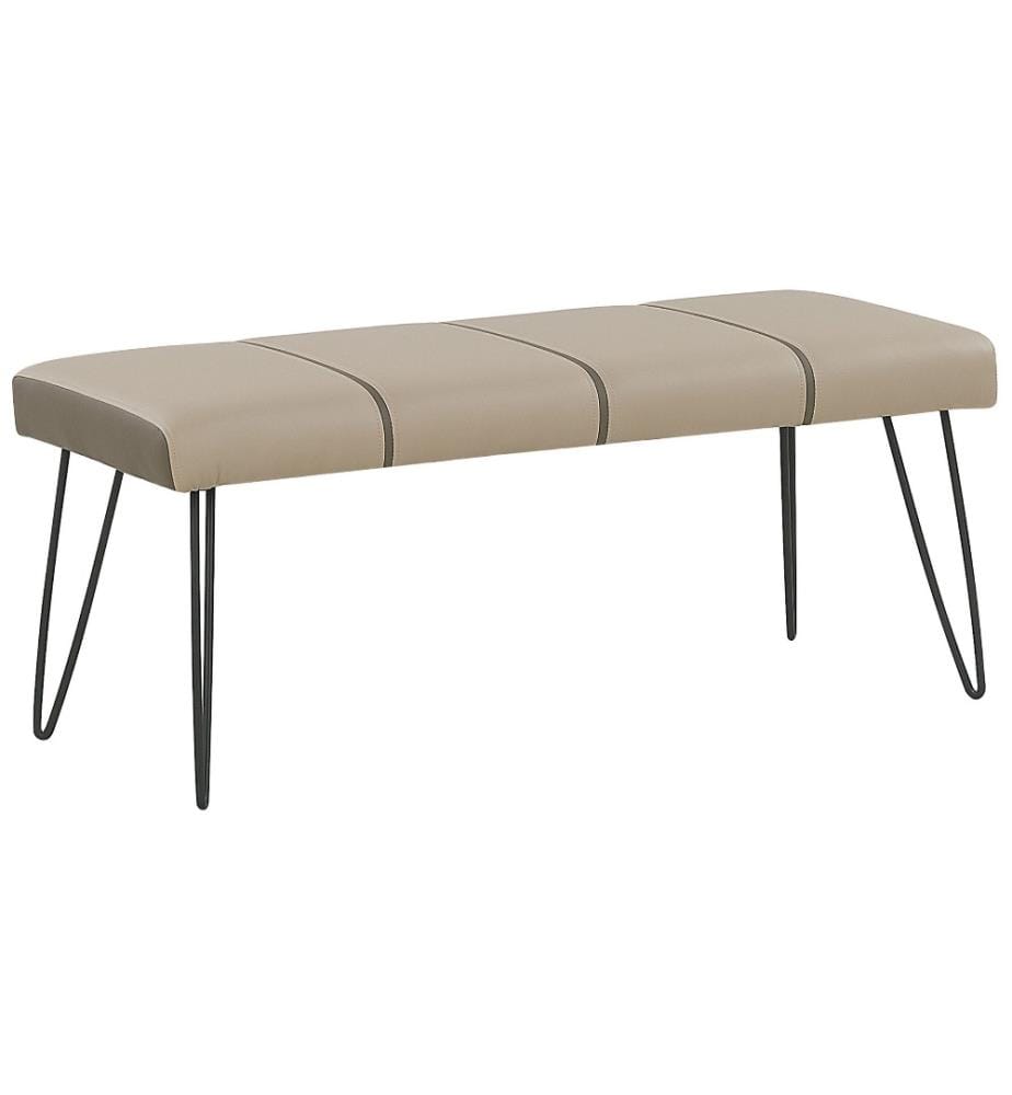 Polsterbank BETIN Kunstleder Sandbeige