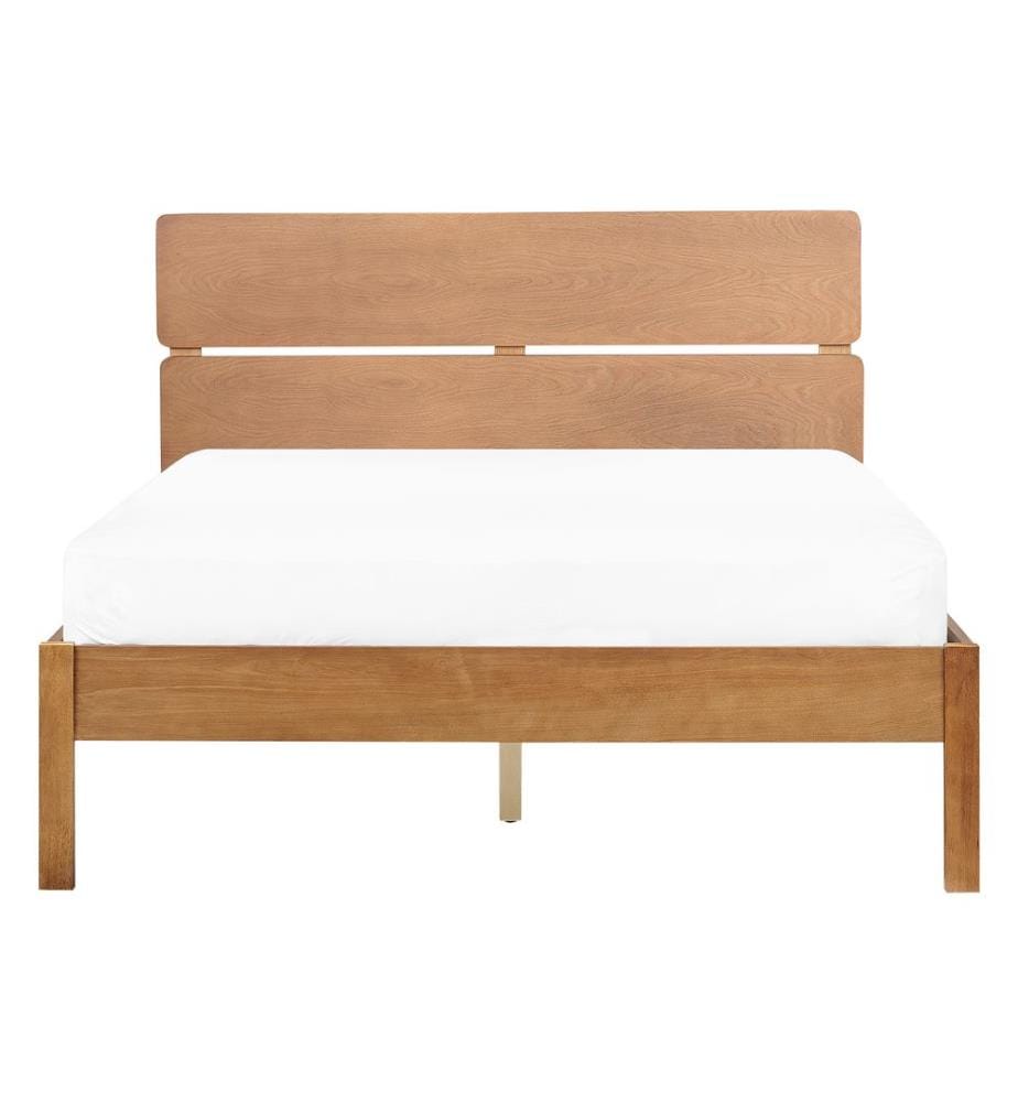 Bett mit Lattenrost Holz BOISSET 140 x 200 cm Dunkelbraun