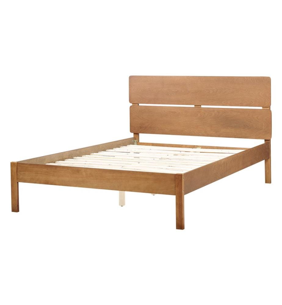 Bett mit Lattenrost Holz BOISSET 140 x 200 cm Dunkelbraun